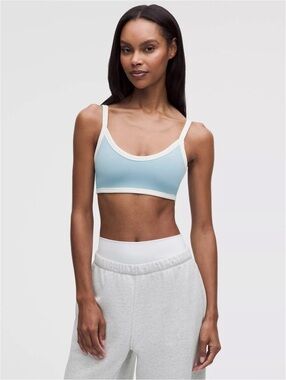 🆕💙 Lululemon UnderEase Cami Strap Bralette A-C Cups - Seafoam Coconut Ivory